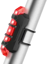 Bright LED USB Bicycle Tail Light - Rechargeable Headlight Cycling Lamp Tail Light for Cycle with Free Speed Meter - Illuminate Your Ride Safely-thumb2