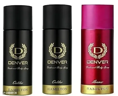 DENVER  CALIBER 50 ML + CALIBER 50 ML + HONOUR 50 ML (150 ML )Deodorant Body Spray For Men  Women