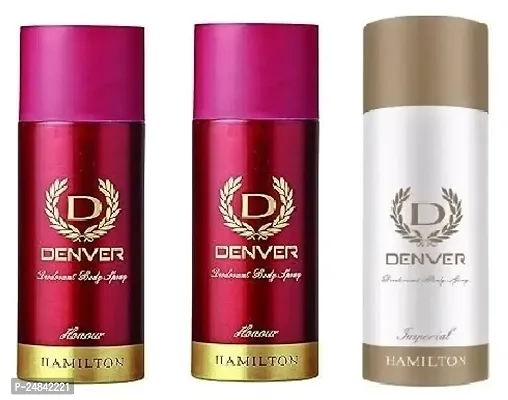 DENVER HONOUR 50 ML + HONOUR 50  ML  IMPERIAL 50 ML    Deodorant Body Spray For Men  (150 ML )