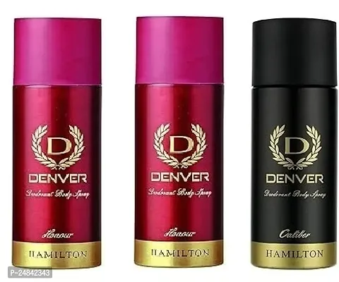 DENVER  HONOUR  50 ML +HONOUR  50 ML    CALIBER  50 ML  Deodorant Body Spray For Men  (150 ML )