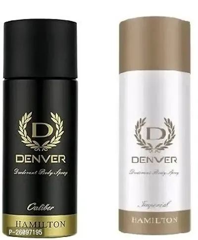 DENVER Caliber Deo 50ML+ Imperial Deo - 50ML Each (Combo Pack of 2) | Long Lasting Fragrance for Men-thumb0