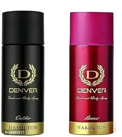 DENVER Caliber Deo  50ML+ HONOUR Deo - 50ML Each (Combo Pack of 2) | Long Lasting Fragrance for Men-thumb0