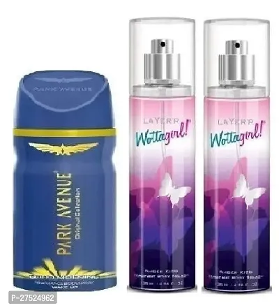 Park Avenue Good Morning 40ml, wottagirl Secret Crush 60ml, Secret Crush 60ml (pack 0f 3) Body deodorants for men women