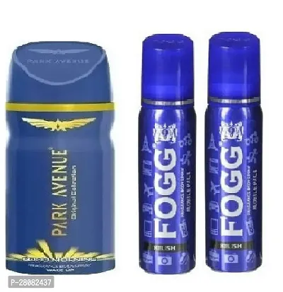 Park Avenue Good Morning 40ml, Fogg Relish25ml, Relish 25ml  (pack 0f 3) Body deodorants for men women