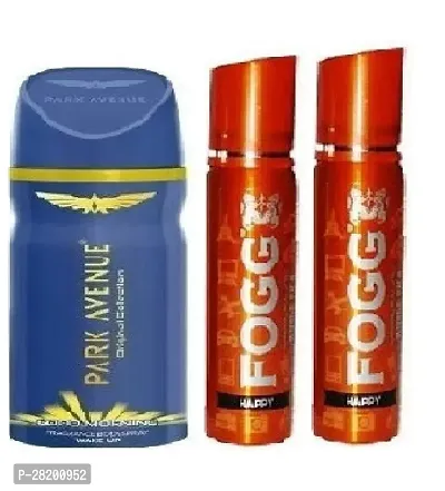 Park Avenue 40ml with Fogg Charm 25ml Body Deodorants-Pack of 3