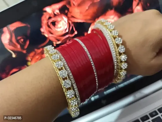 METAL RED BANGLES -PACK OF QUEEN BANGLES SET FOR YOU -OFFER-thumb2