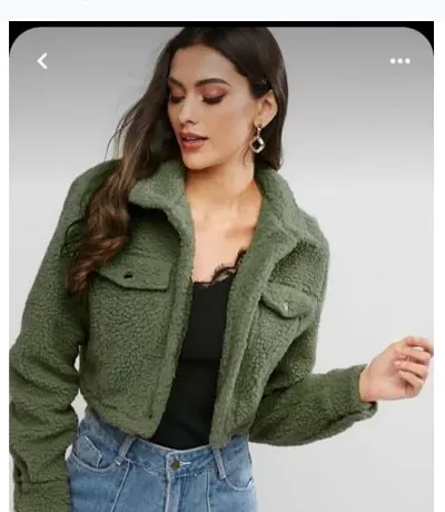 Solid Trendy Fur Jackets