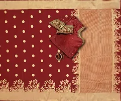 Beautiful Cotton Silk Saree with Blouse piece-thumb3