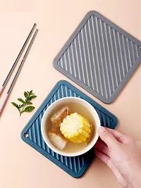 SAPIENT Silicone Rubber Trivet for Pan Pot Hot Pads Counter Mat Heat Resistant Table Dish Drying Placemats(Set of 3)-thumb4