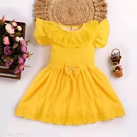 Classic Cotton Blend Dress for Kids Girl-thumb1