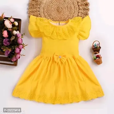 Classic Cotton Blend Dress for Kids Girl-thumb2