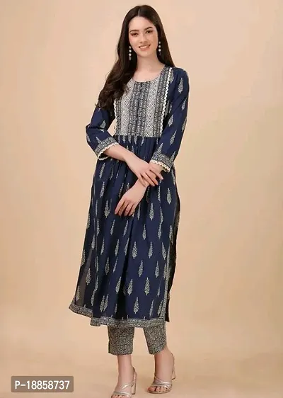 Stylish Kurti With Pant For Women-thumb0