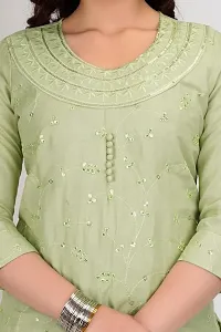 Latest Beautiful Rayon Stitched Kurta Bottom Set-thumb3