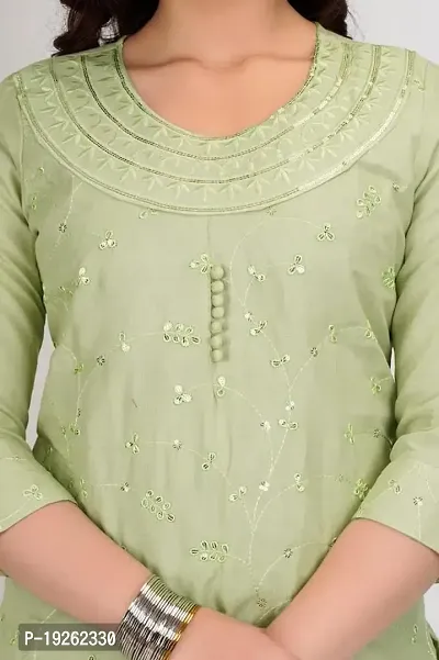 Latest Beautiful Rayon Stitched Kurta Bottom Set-thumb4