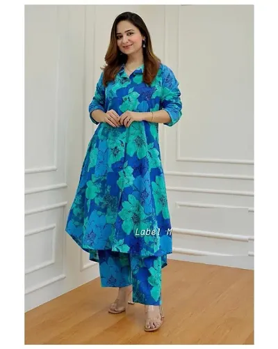 Fancy Rayon Kurta Bottom Set For Women