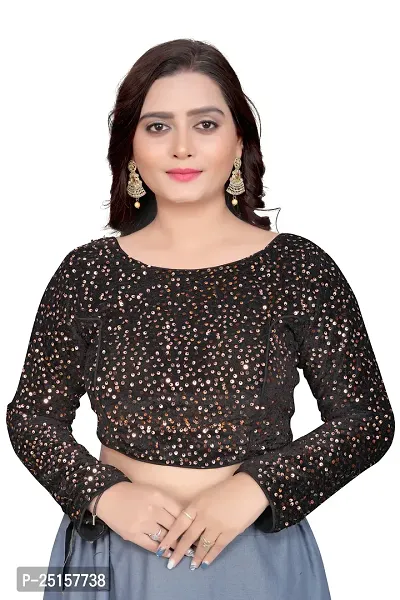 Reliable Velvet  Stitched Blouses For Women-thumb0