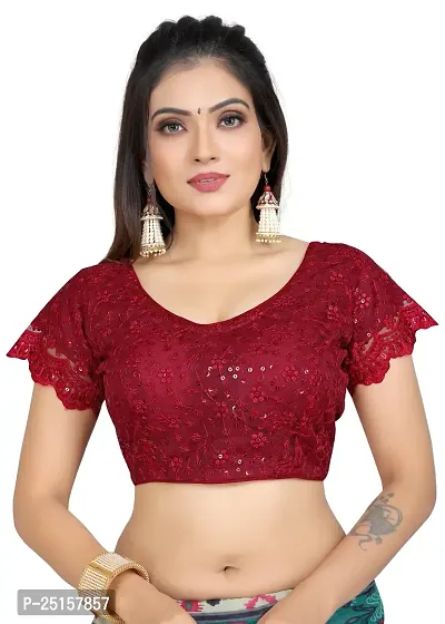 Reliable Net  Stitched Blouses For Women-thumb0