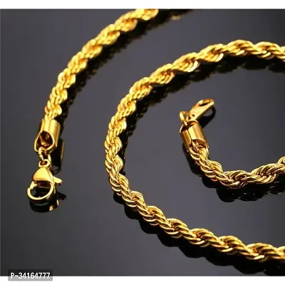 Shimmering Golden Brass Chains For Men-thumb2