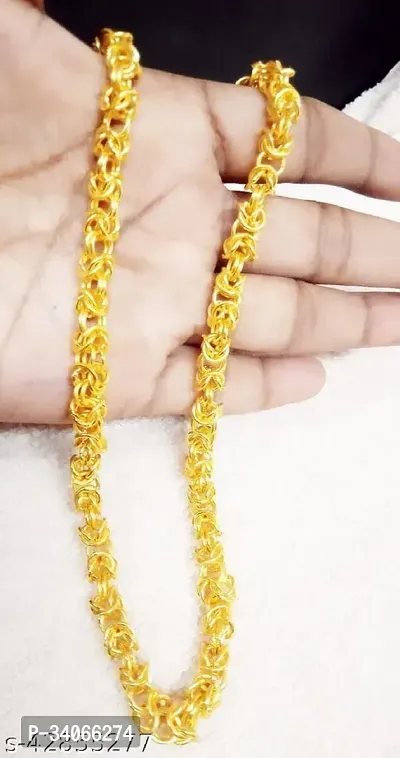 Beautiful Brass Golden Chain For Men-thumb2