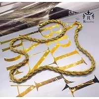 Shimmering Golden Brass Chains For Men-thumb1