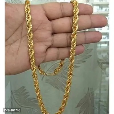 Shimmering Golden Brass Chains For Women And Men-thumb0