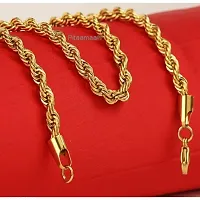 Shimmering Golden Brass Chains For Men-thumb2