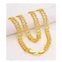 Shimmering Golden Brass Chains For Women And Men-thumb1