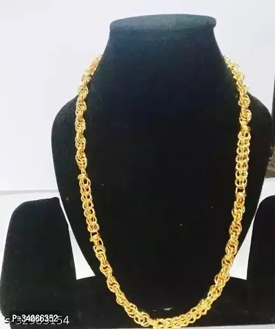 Beautiful Brass Golden Chain For Men-thumb0