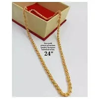 Shimmering Golden Brass Chains For Men-thumb1