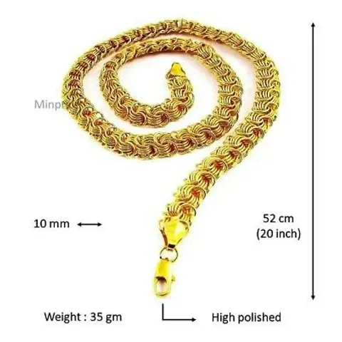 Stylish Brass Chain Water And Sweat Proof Jewellery For Men