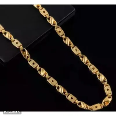 Beautiful Brass Golden Chain For Men-thumb0