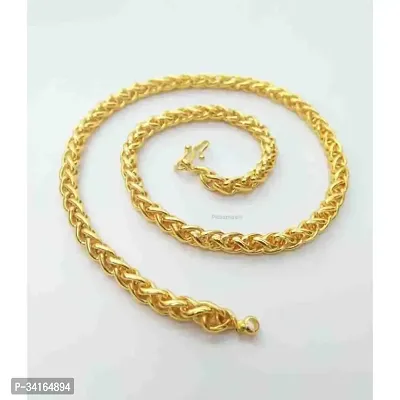 Shimmering Golden Brass Chains For Men-thumb3