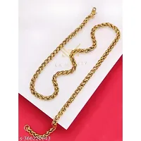 Shimmering Golden Brass Chains For Men-thumb2