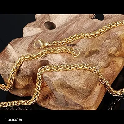 Shimmering Golden Brass Chains For Women And Men-thumb0