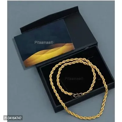 Shimmering Golden Brass Chains For Women And Men-thumb2