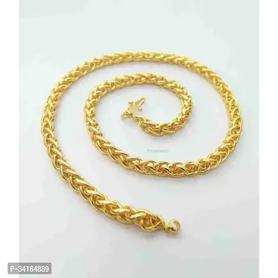 Shimmering Golden Brass Chains For Women And Men-thumb2