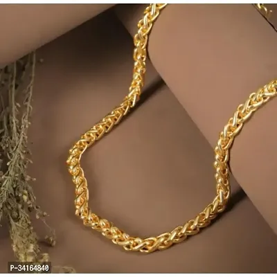 Shimmering Golden Brass Chains For Men-thumb2