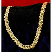 Shimmering Golden Brass Chains For Men-thumb1