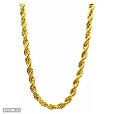 Shimmering Golden Brass Chains For Women And Men-thumb2