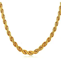 Shimmering Golden Brass Chains For Men-thumb2