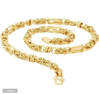 Beautiful Brass Golden Chain For Men-thumb0