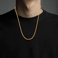 Shimmering Golden Brass Chains For Men-thumb1