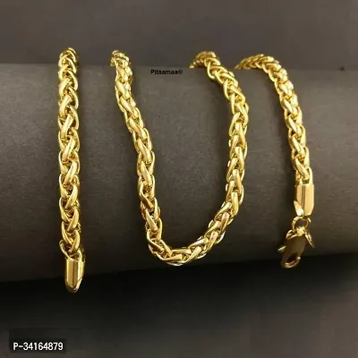 Shimmering Golden Brass Chains For Men-thumb0