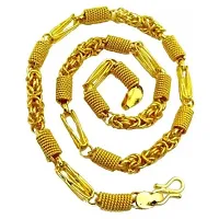 Beautiful Brass Golden Chain For Men-thumb1