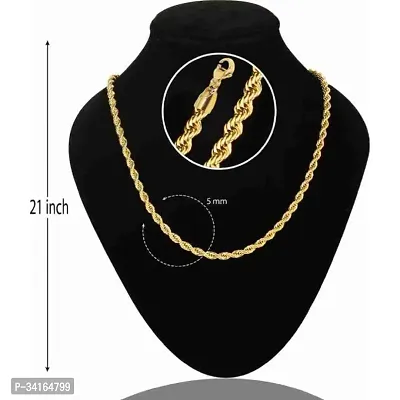 Shimmering Golden Brass Chains For Men-thumb0