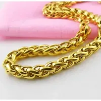 Shimmering Golden Brass Chains For Men-thumb2