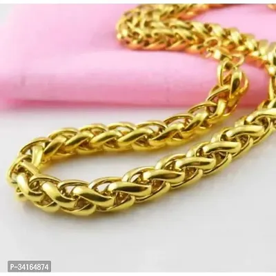 Shimmering Golden Brass Chains For Men-thumb3