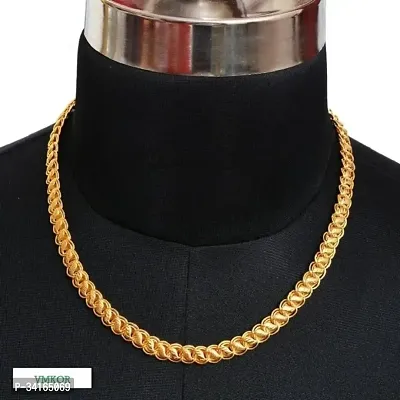 Shimmering Golden Brass Chains For Men-thumb0