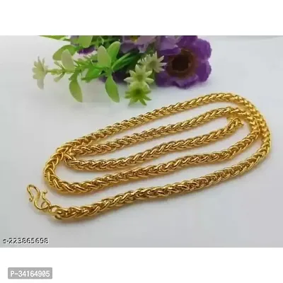 Shimmering Golden Brass Chains For Men-thumb2