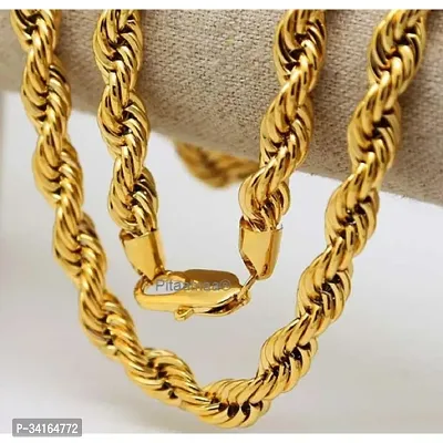 Shimmering Golden Brass Chains For Women And Men-thumb0